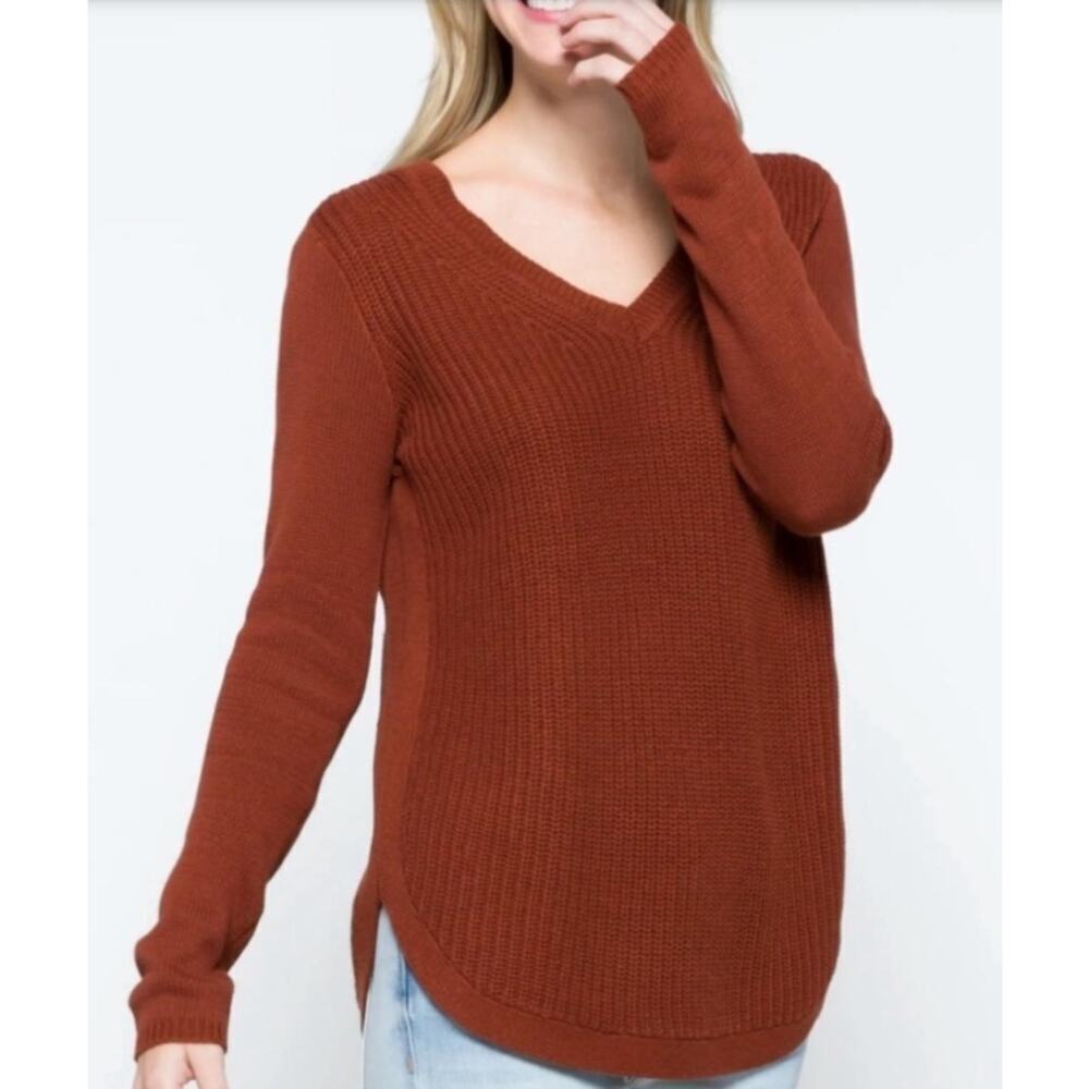 RD Style Josslyn V Neck sweater Stitch Fix size XXL Pullover cozycore Office